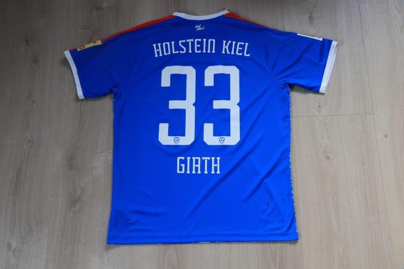  Holstein Kiel Heimtrikot 2020/21 • Nr. 33 Benjamin Girth • Matchworn