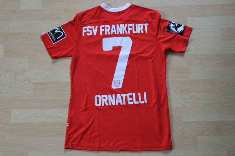 FSV Frankfurt 2016/17 Third mit Autogramm, Nr. 7 Ornatelli (Matchworn, gg. Magdeburg 06.05.17)