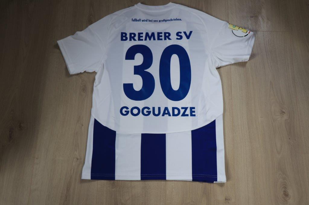 Bremer SV Sondertrikot "DFB-Pokal gegen Schalke" 2022/23 • Nr. 30 Nikky Goguadze