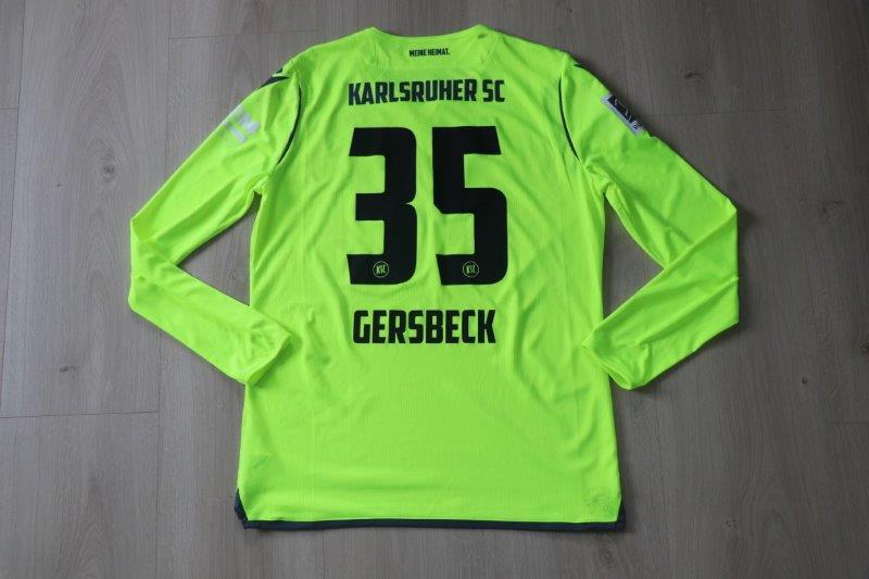 Karlsruher SC 2020/21 Sondertrikot "Wildpark", Nr. 35 Gersbeck (Matchworn gg. Würzburg 23.04.21)