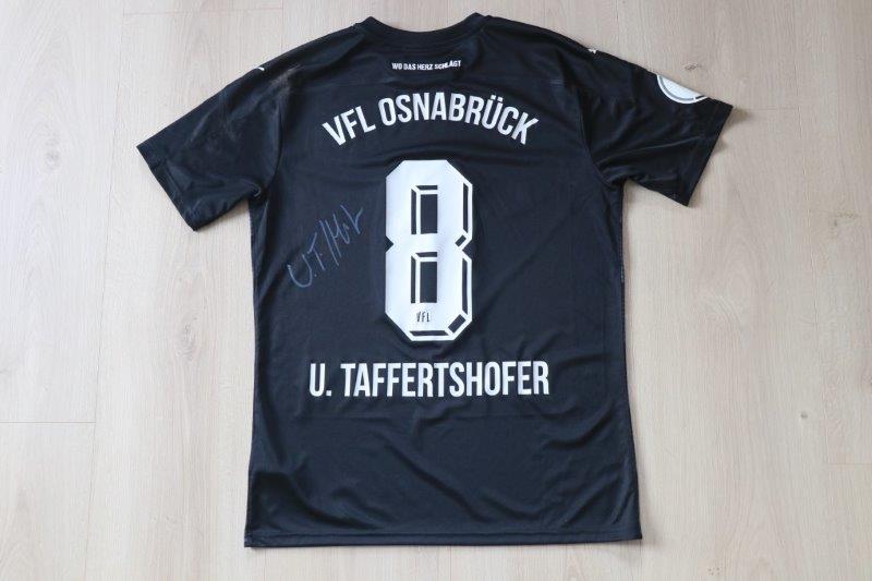 VfL Osnabrück 2020/21 Away signiert, Nr. 8 Taffertshofer (Matchworn DFB-Pokal gg. Köln 22.12.20)