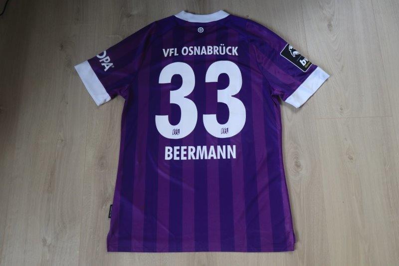 Heimtrikot 2022/23 • Nr. 33 Timo Beermann • Matchworn gegen Freiburg II 18.09.2022