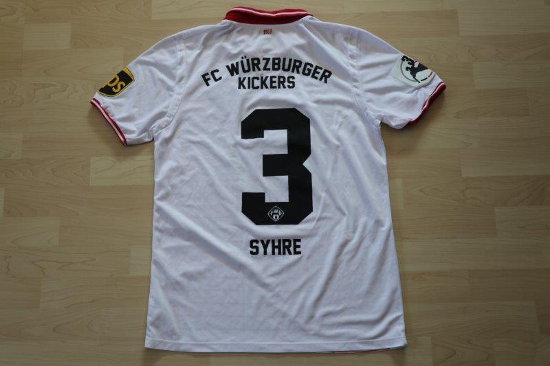 ﻿Würzburger Kickers 2017/18 Away, Nr. 3 Syhre (Matchworn)