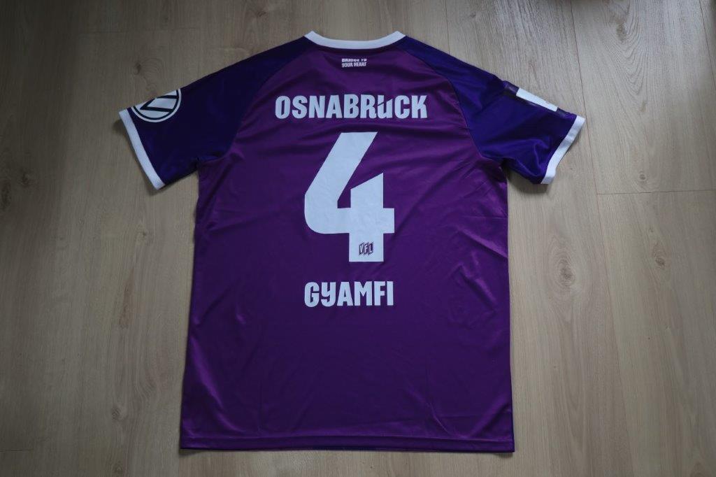  Heimtrikot 2024/25 • Nr. 4 Maxwell Gyamfi • Matchworn Landespokal Finale gegen Lohne 24.05.2025