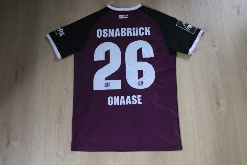  Ausweichtrikot 2024/25 • Nr. 26 Dave Gnaase • Matchworn gegen 1860 München 23.10.2024