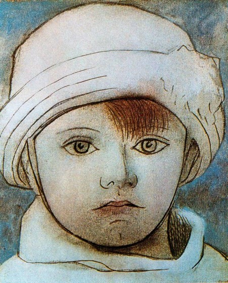 Retrato de Pablo con gorro blanco (1923)