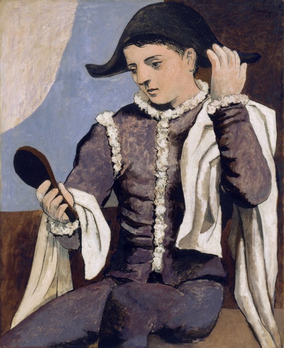 Arlequín con espejo (1923)