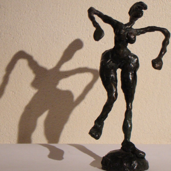 "Apprendre à voler" bronze à cire directe, pièce unique, Brigitte Valin