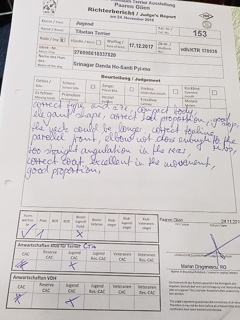 Jugendklasse November Paaren/Glien:  Bericht
