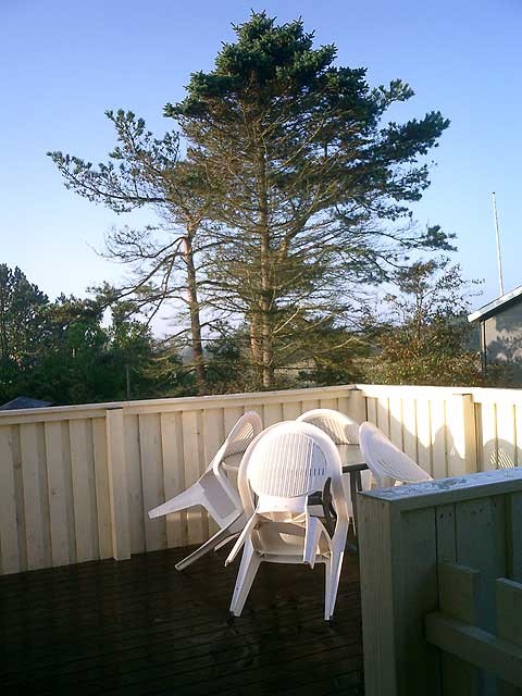 Zweite Veranda (Balkon) auf der Westseite