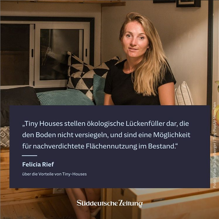 Interview zu Tiny Living mit Felicia in der Süddeutschen Zeitung