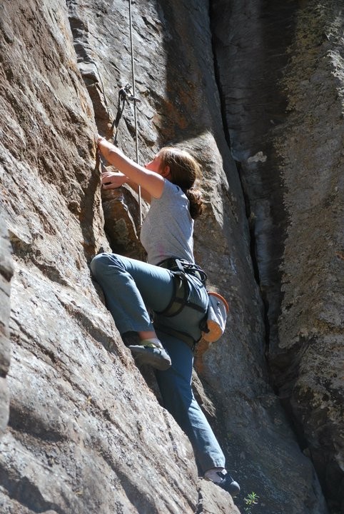 Girl climbing, Mexico