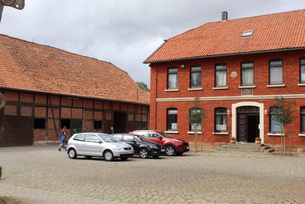 Blick auf das alte Bauernhaus
