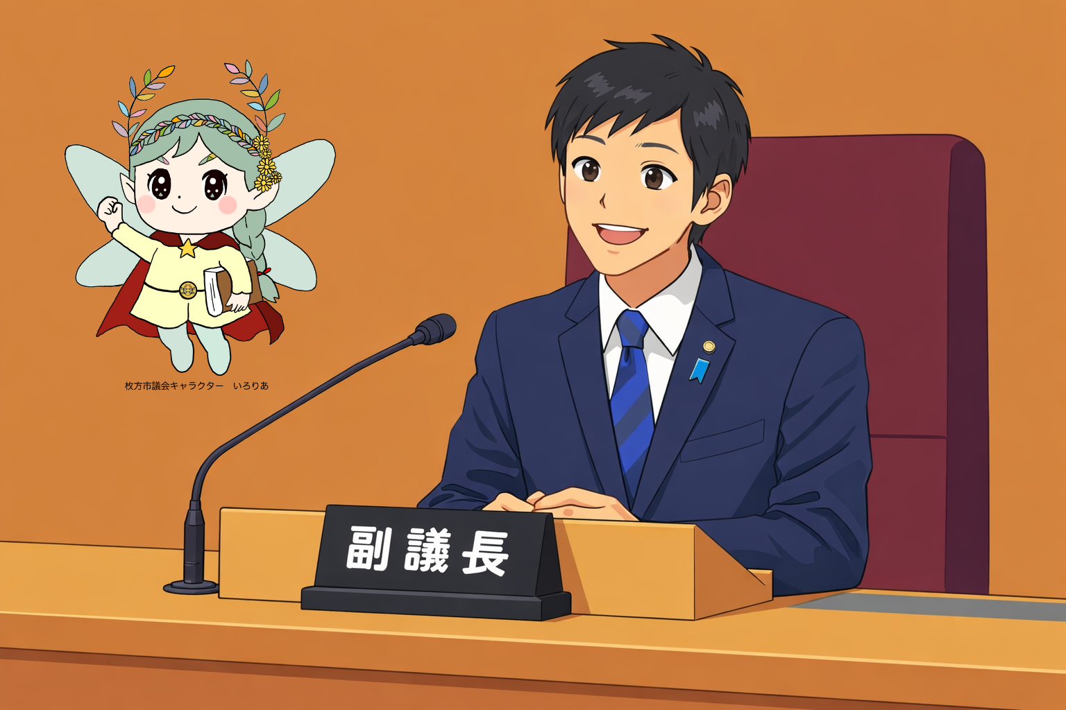 【重大発表】枚方市議会に日本一かわいい議会キャラ！「いろりあ」誕生🙌【32週目副議長の記録】
