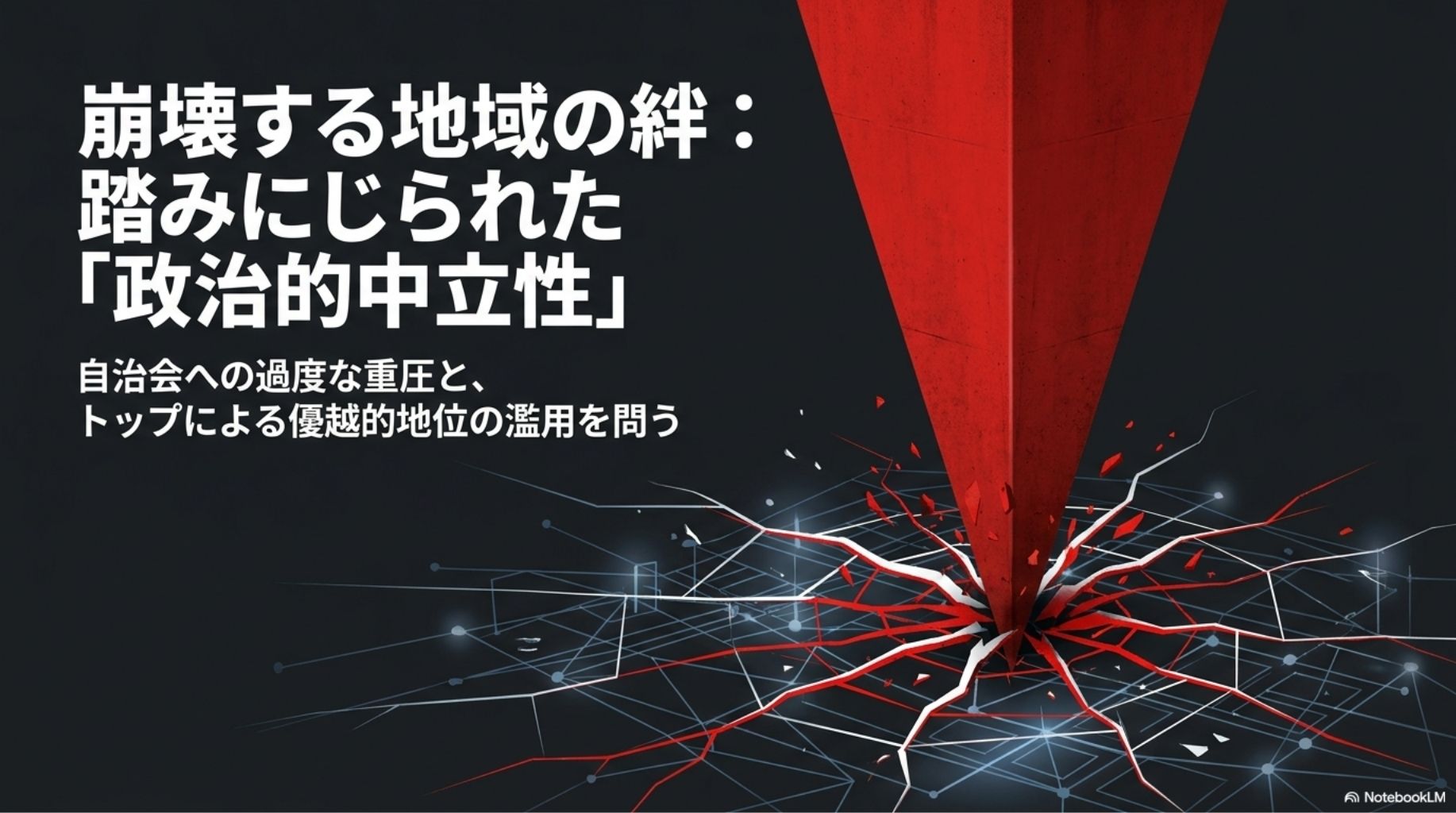 失われた信頼は戻るのか？市長の政治活動が地域にもたらした分断とリスク【令和8年6月議会一般質問】