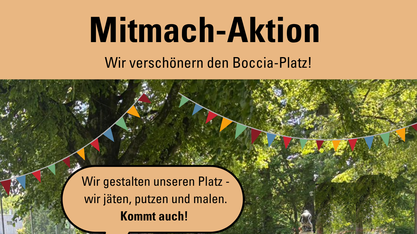 Mitmach-Aktion beim Boccia-Platz