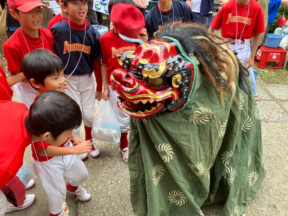 獅子がでてきました