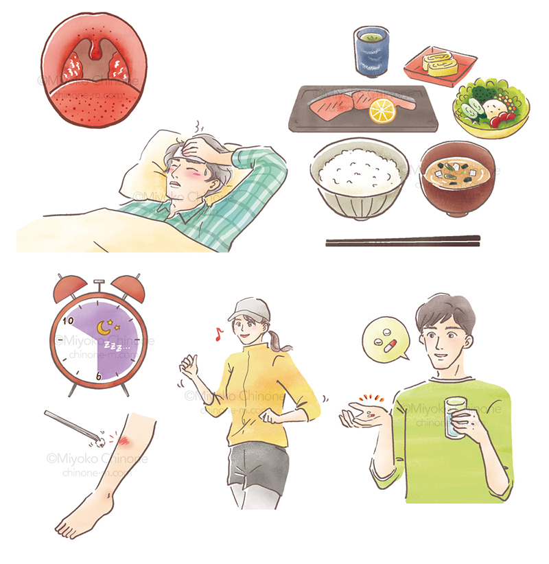 健康コラムのイラスト