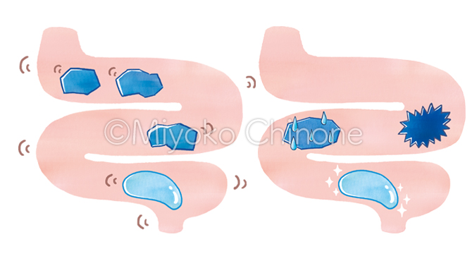 便秘薬の使用後イメージイラスト