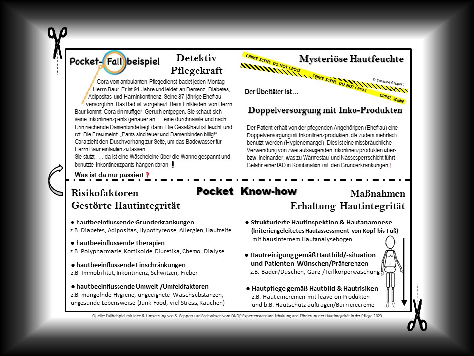 Pocket-Fall "Hautintegrität/IAD"