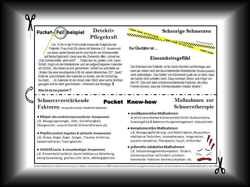 Pocket-Fall "Schmerzen"