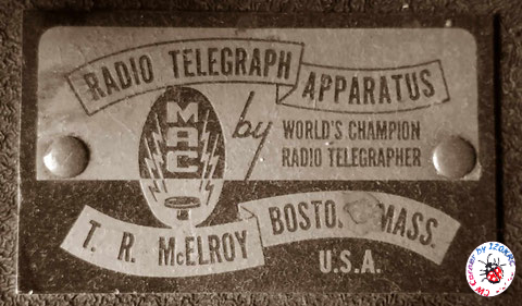 La nuova targa McElroy / Telegraph Apparatus Co. senza numeri seriali