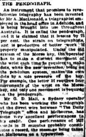 Pendograph Article 1920