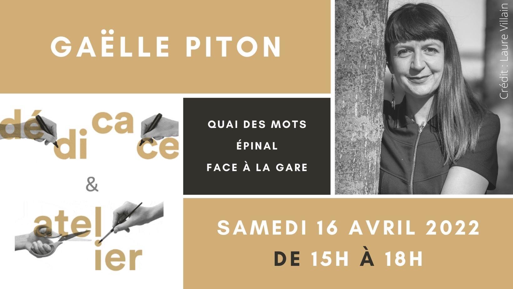 Gaëlle Piton en dédicace à Epinal à la librairie "Le Quai des mots"