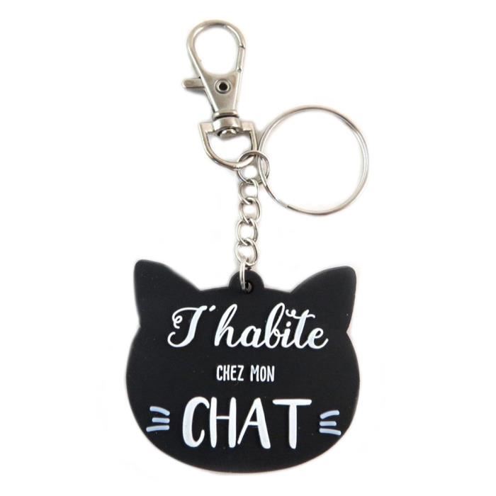 Porte Cle Chat Noir Lamareagogos