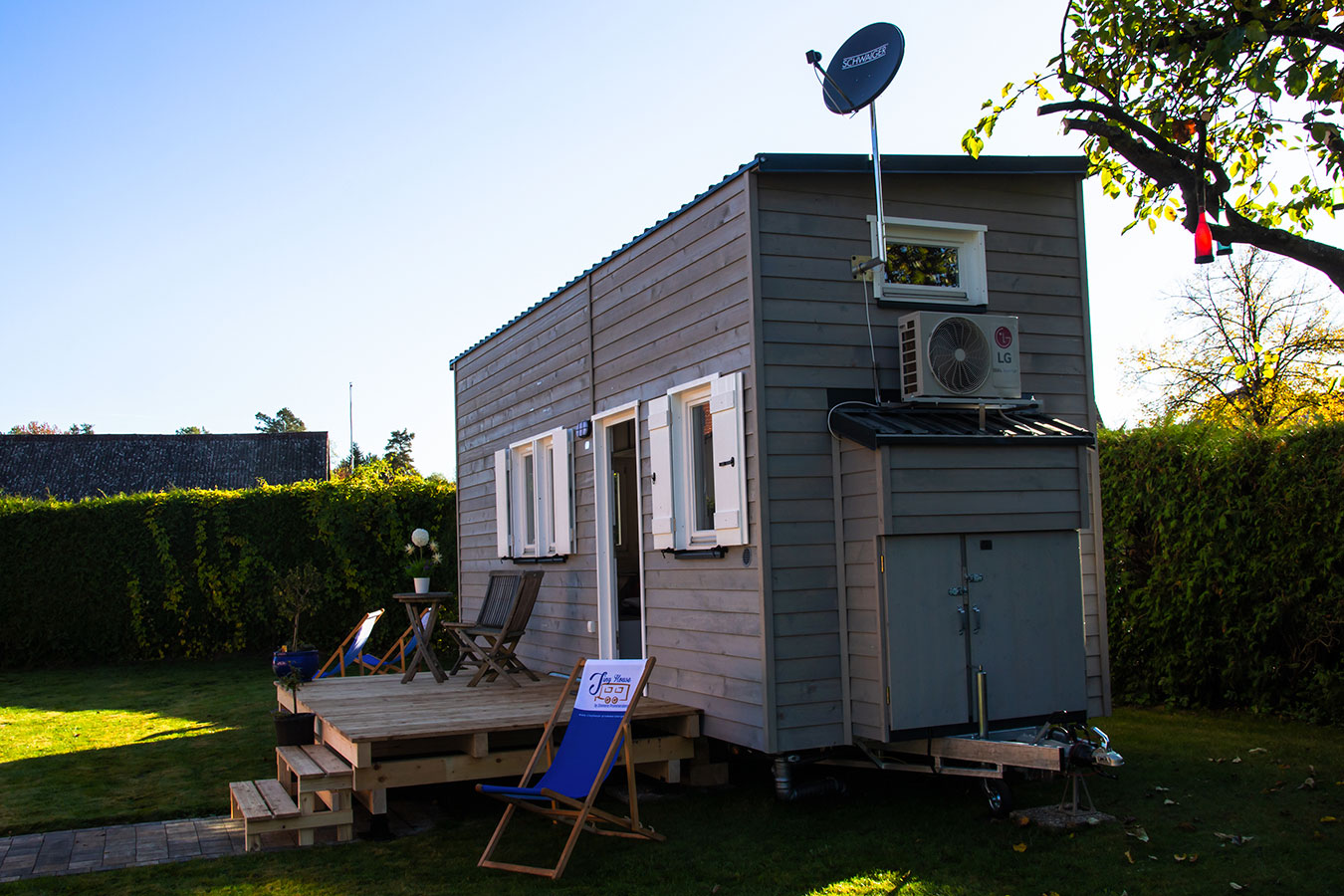 Pultdach Tinyhouse mit 7,2 m Länge - tinyhouse-prommersbergers Webseite!