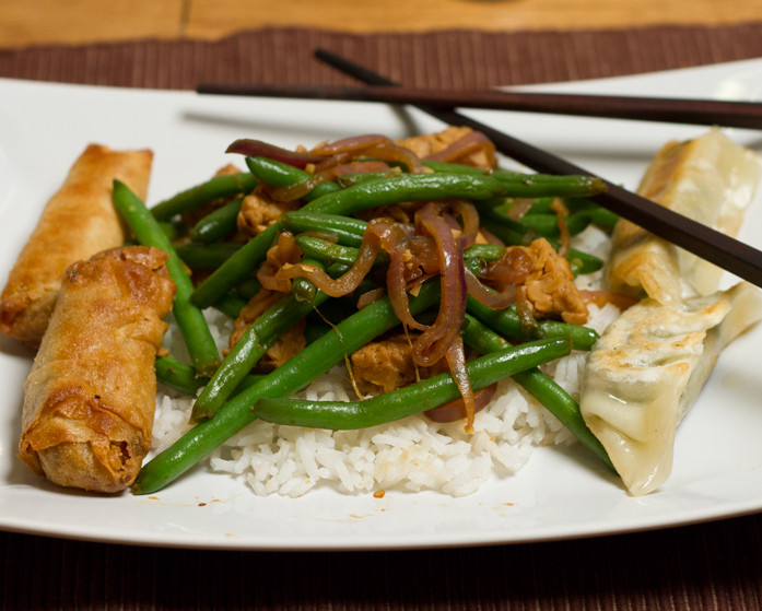 Szechuan Tempeh and Green Beans VEGANesp