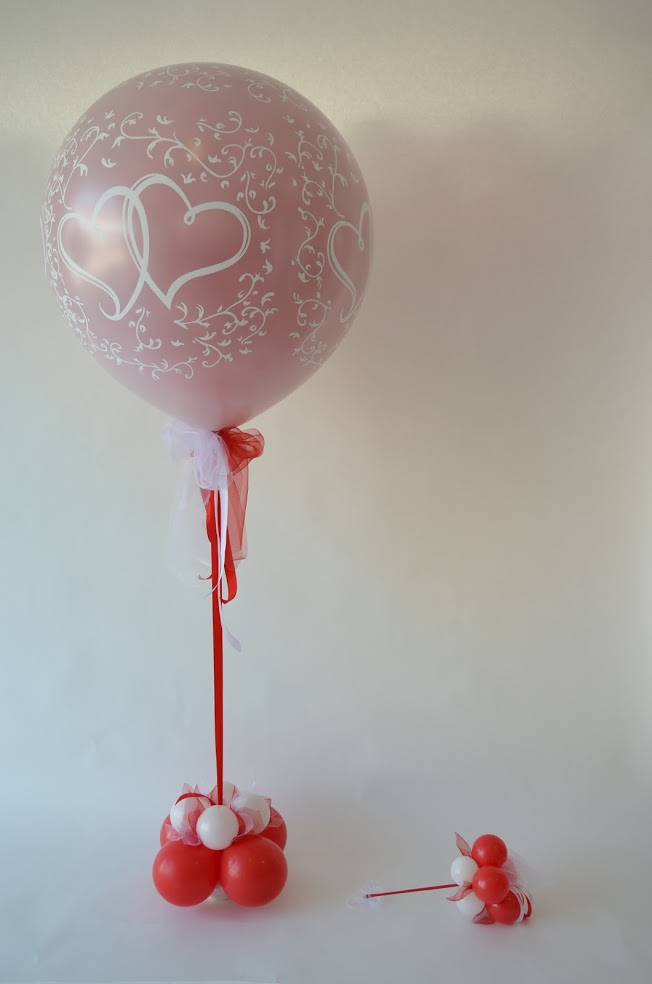 Exploding Balloon / Balloon Exploder Variante mit miclhigem Riesenballon. Füllung nach Ihren Wünschen.