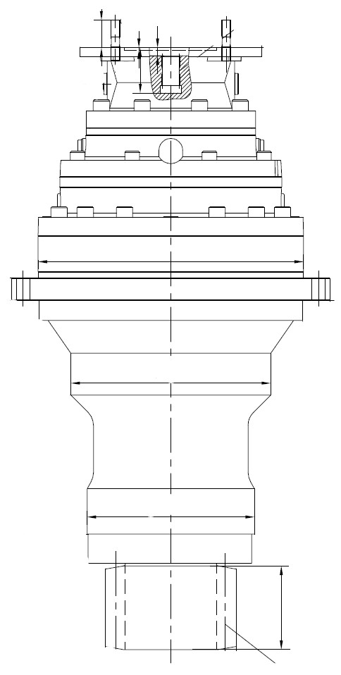 Reductor nuevo y reparación Leroy Somer para grúa Metalbo M4511
