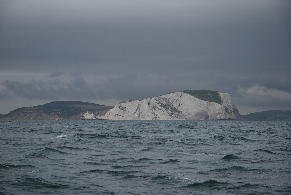 Annährung an "The Needles", Isle of Wight