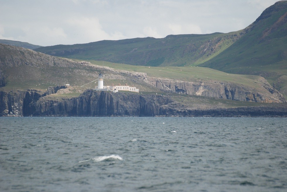 Neist Point an der Westseite von Skye - hier haben wir die Orcas gesehen