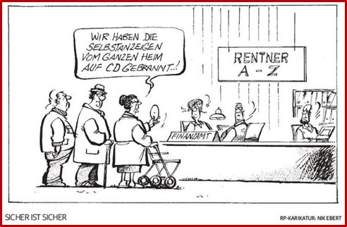 Selbstanzeige der Bewohner eines Altenheims