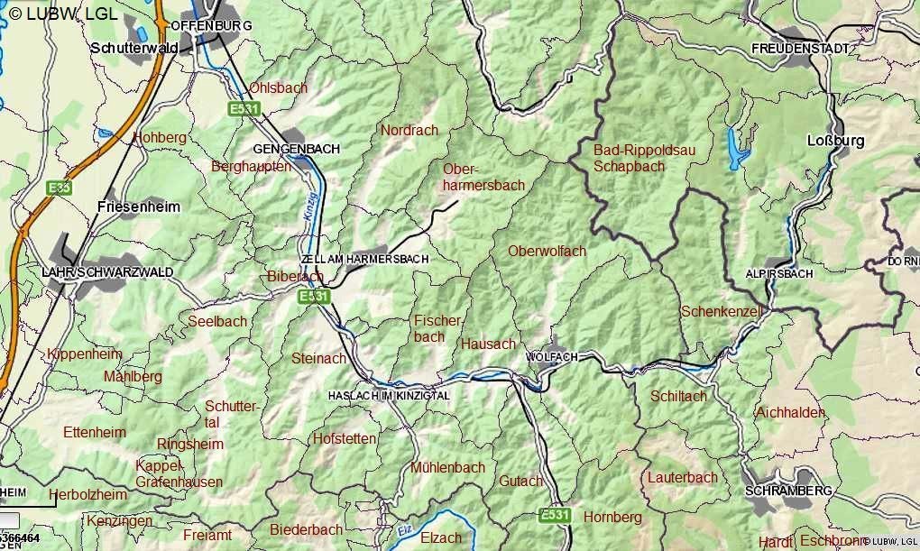 Gemeindegrenzen - Heimat Mittlerer Schwarzwald