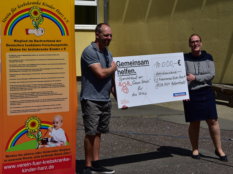 ...der Spendenlauf der "Walter-Gemm-Schule" aus Halberstadt...