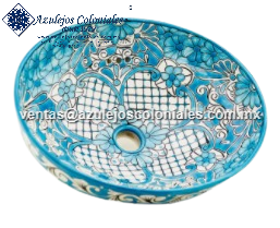 <img src="Lavabo Paris Ovalado decorado de Talavera.jpg" alt=" Lavabo Decorado de Talavera Modelo Paris Ovalado para sobre Poner, hecho y decorado en México 100% a mano" />