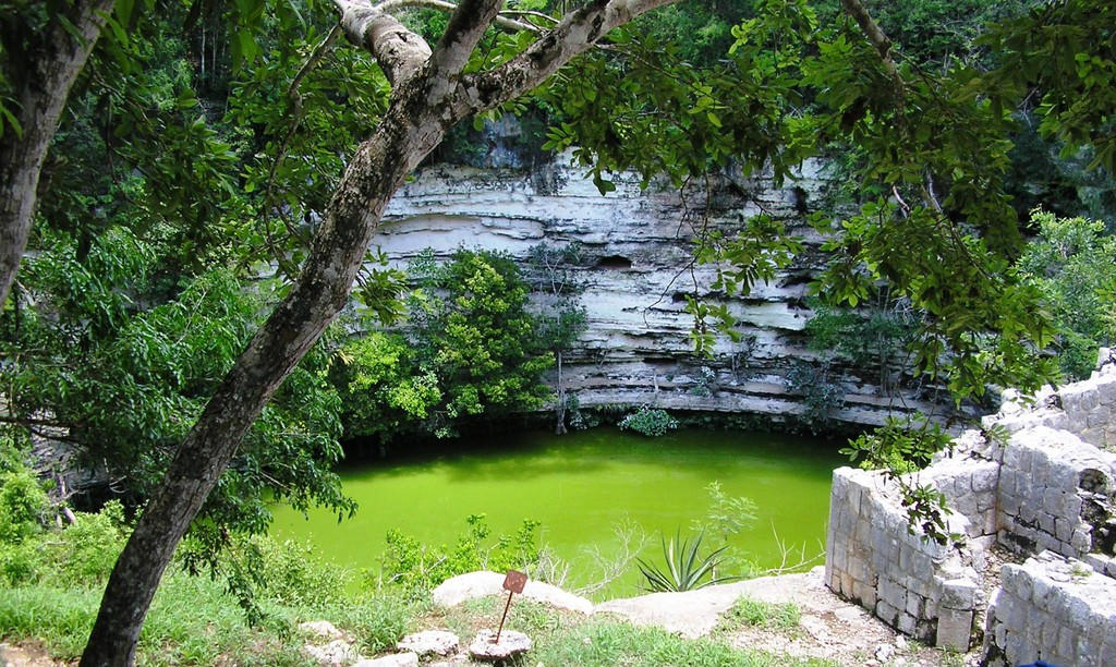 05-08-2009 Il "Cenote" Pozzo naturale Maya Chichen Itza