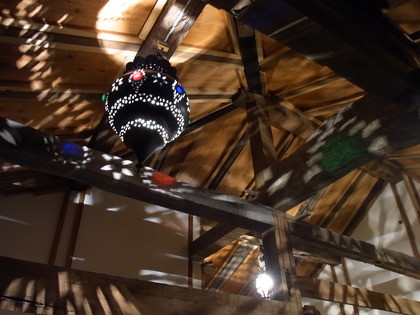 天井です。築５０年の赤瓦古民家を改造しました