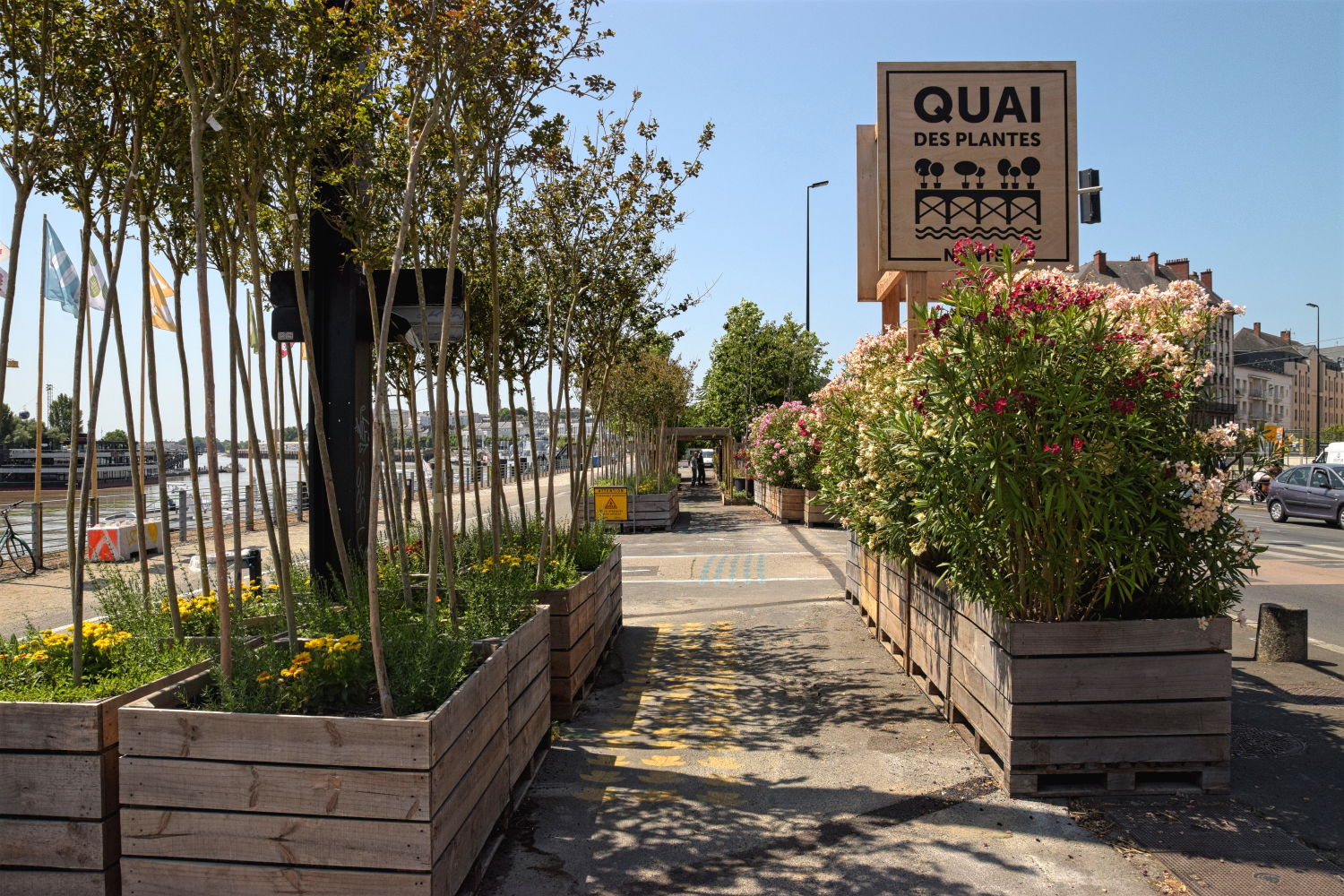 Die Kunstinstallation "Quai des Plantes"