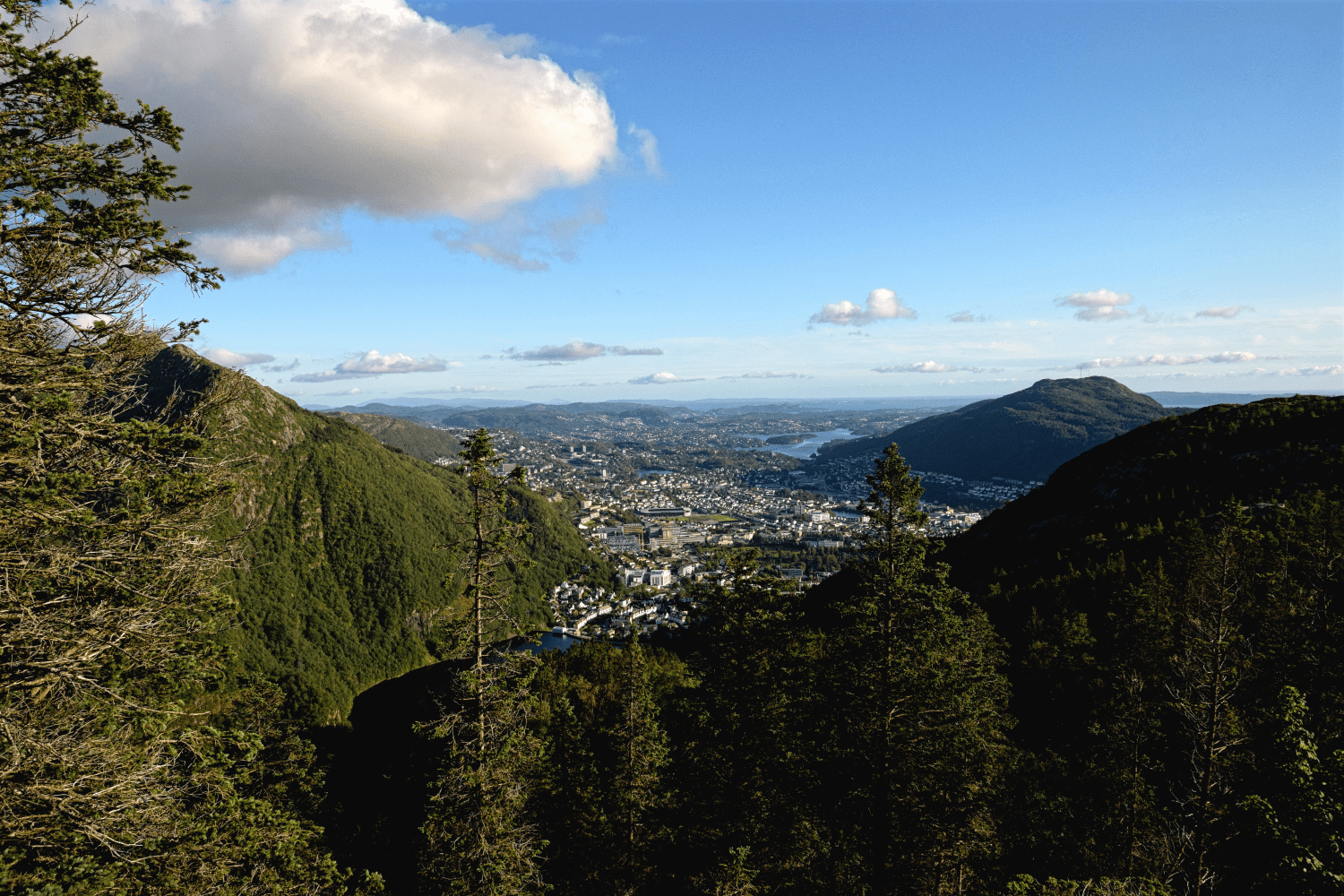 Ausblick auf dem Rückweg der Wanderung