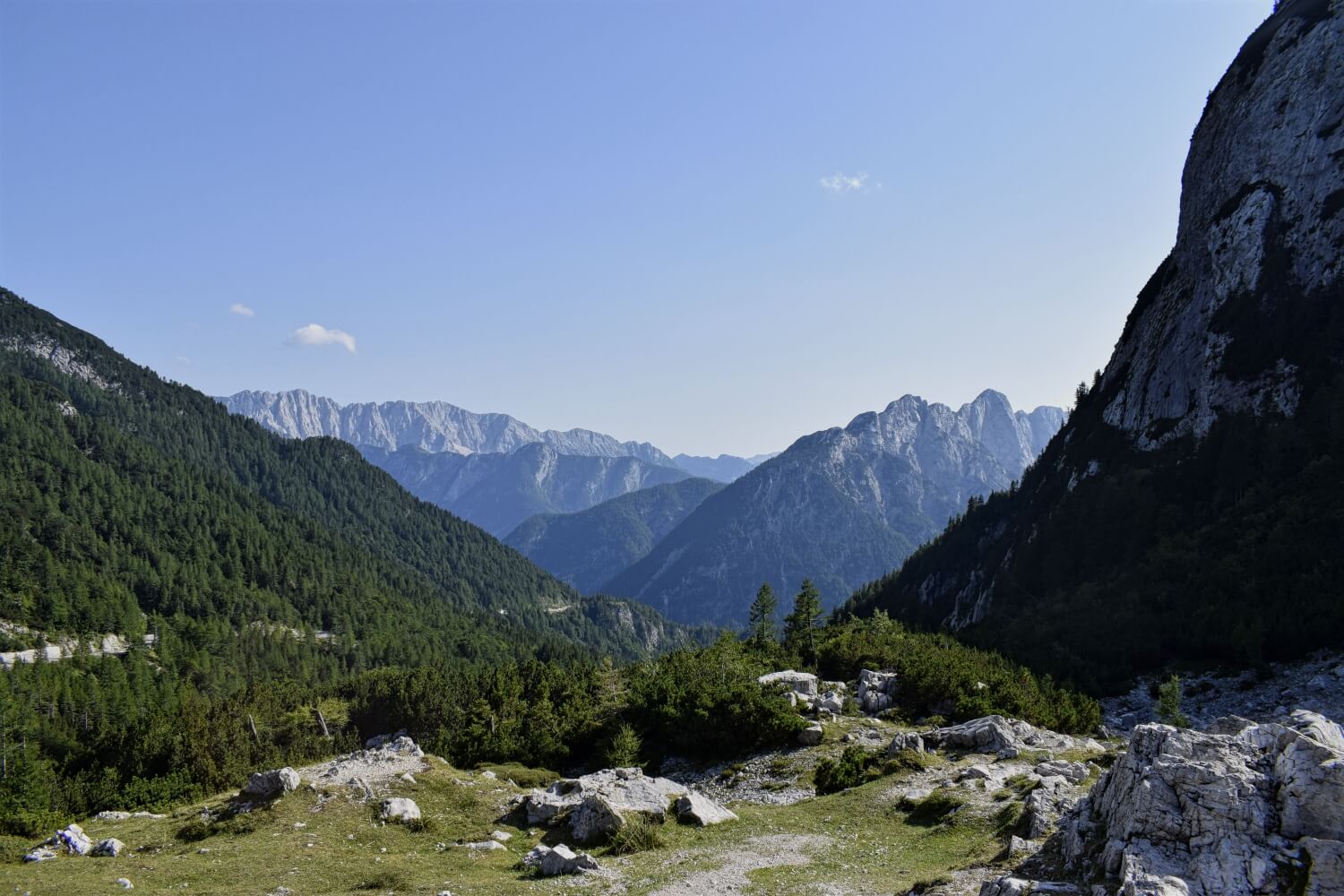 Am höchsten Punkt des Vršič Passes