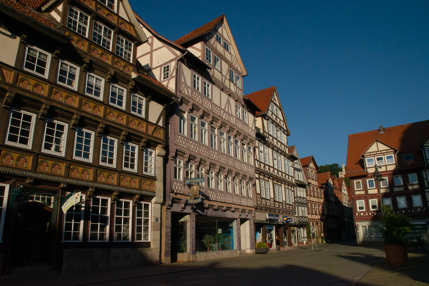 Fachwerkhäuser bei der Kirche St. Blasius