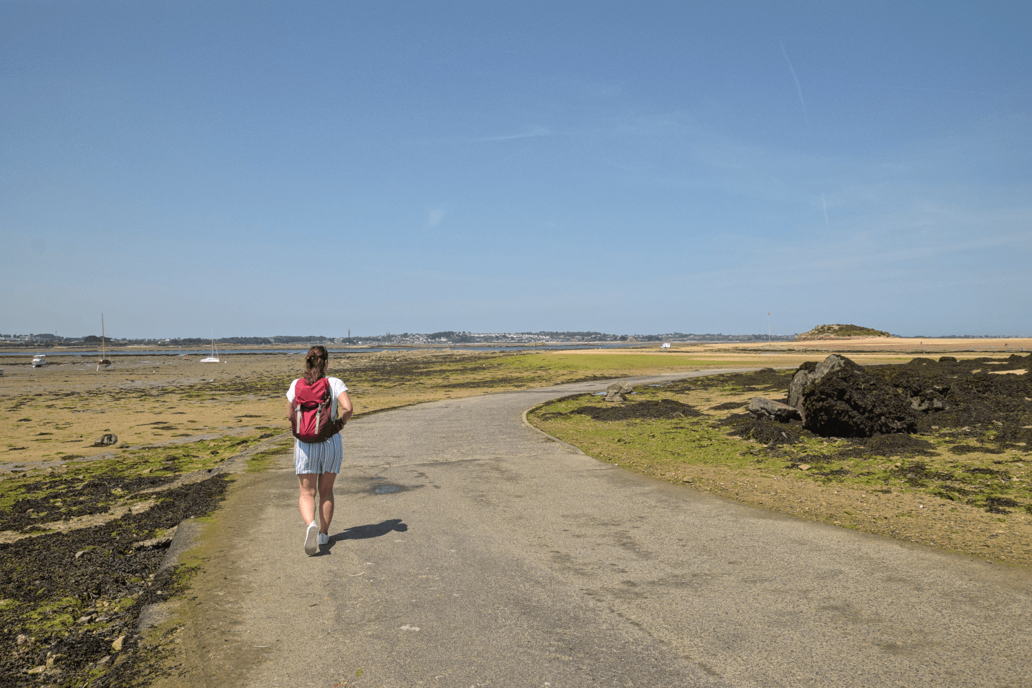 Bei Ebbe kann man zur Île Callot hinüber gehen.