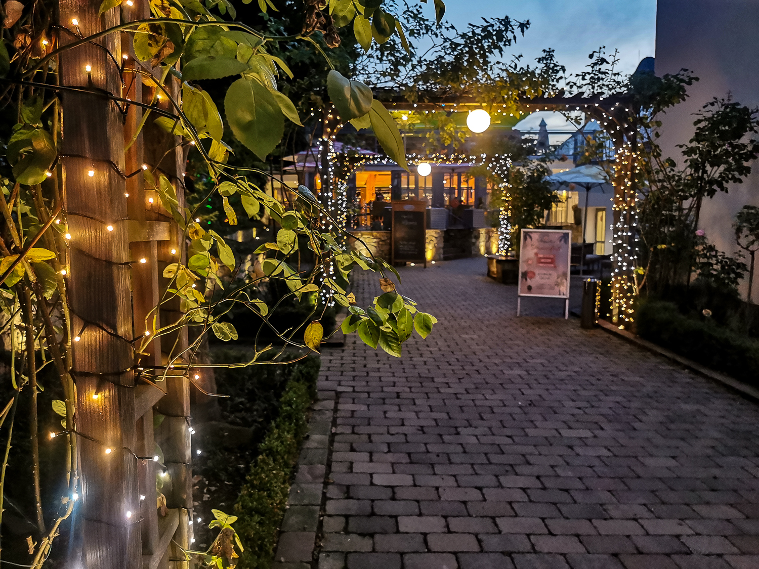 Im Restaurant "Bürgerpark Schäppchen" kann man einen gemütlichen Abend verbringen