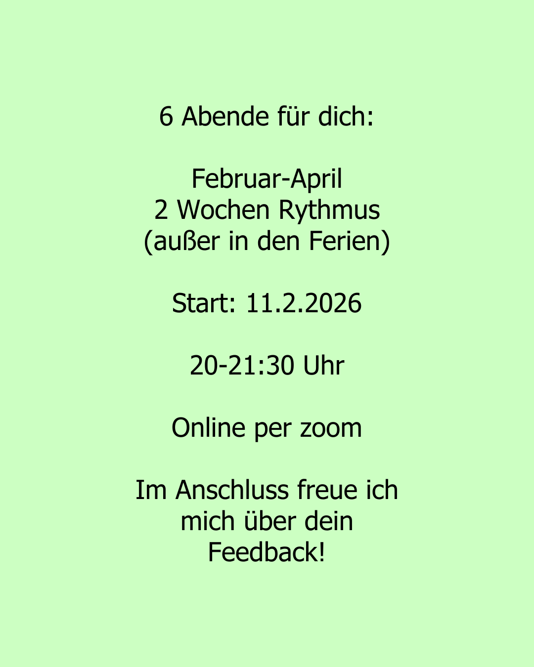 6 Abende Coaching für Mütter online 2026
