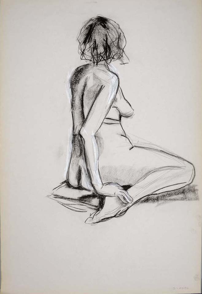 2010, #19, fusain sur papier, 61 x 91 cm. - Charcoal on paper, 24 x 36 
