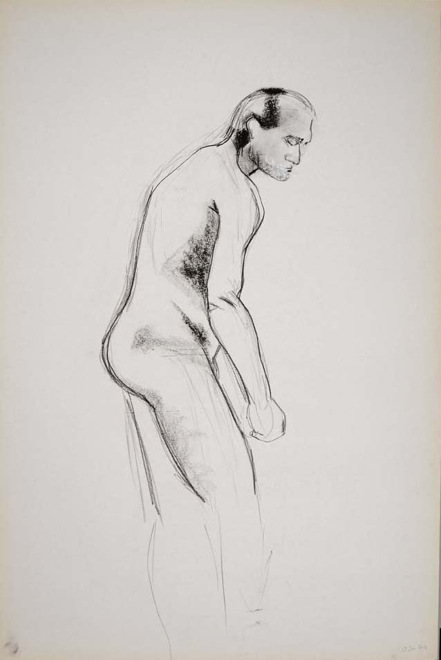 1999, #31, fusain sur papier, 61 x 91 cm. - Charcoal on paper, 24 x 36 